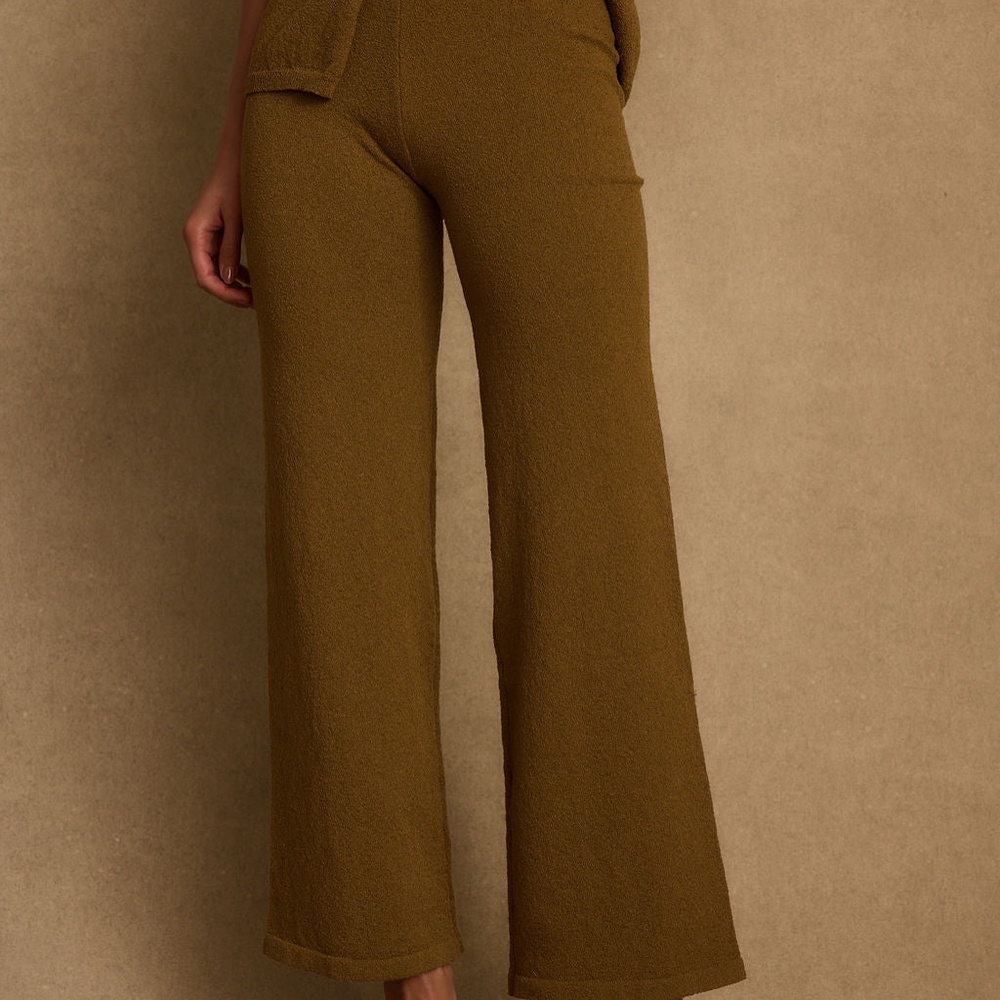 12th Tribe Cresta Moss Knit Pants Size SS